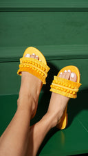 Sunstone Beaded & Fringe Sandal